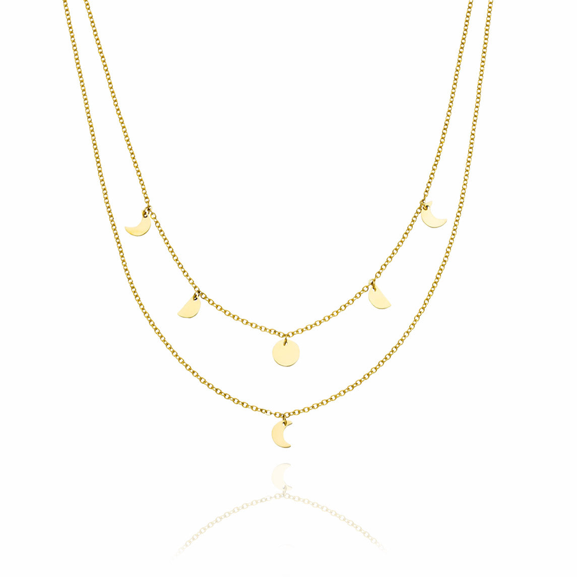 Kette | Edelstahl Mondphasen