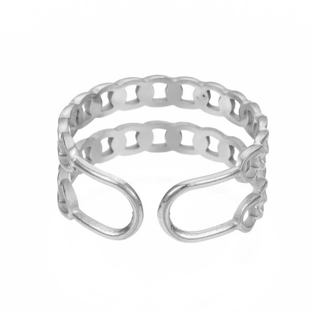 Ring | Edelstahl Double Chain