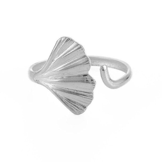 Ring | Edelstahl Ginkgo