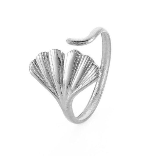 Ring | Edelstahl Ginkgo